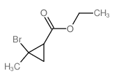 Cyclopropanecarboxylicacid, 2-bromo-2-methyl-, ethyl ester结构式