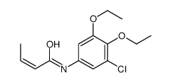N-(3-chloro-4,5-diethoxyphenyl)but-2-enamide结构式