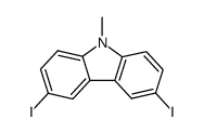 3,6-diiodo-9-methylcarbazole Structure