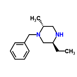 (2R,5S)-1-Benzyl-5-ethyl-2-methylpiperazine Structure