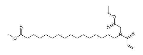 16-(Acryloyl-ethoxycarbonylmethyl-amino)-hexadecanoic acid methyl ester结构式