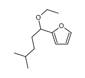 2-(1-ethoxy-4-methylpentyl)furan结构式