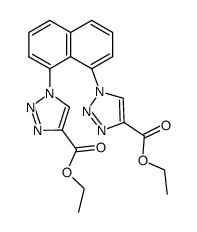 1,1'-(Naphthalene-1,8-diyl)bis(1H-1,2,3-triazole-4-carboxylic acid ethyl) ester Structure