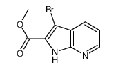 3-溴-1H-吡咯并[2,3-B]吡啶-2-羧酸甲酯结构式