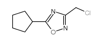 3-(chloroMethyl)-5-cyclopentyl-1,2,4-oxadiazole Structure
