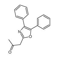 2-(2-oxopropyl)-4,5-diphenyloxazole结构式