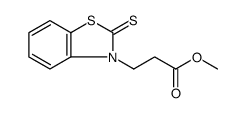 3(2H)-Benzothiazolepropanoic acid, 2-thioxo-, methyl ester结构式