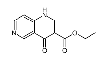 1,6-Naphthyridine-3-carboxylic acid, 1,4-dihydro-4-oxo-, ethyl ester结构式