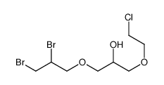 1-(2-chloroethoxy)-3-(2,3-dibromopropoxy)propan-2-ol结构式