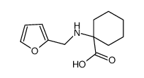1-[(呋喃-2-甲基)-氨基]-环己烷羧酸盐酸盐结构式