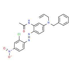 N-[2-[(2-chloro-4-nitrophenyl)azo]-5-[(phenylmethyl)allylamino]phenyl]acetamide Structure