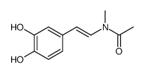 Acetamide, N-[2-(3,4-dihydroxyphenyl)ethenyl]-N-methyl Structure