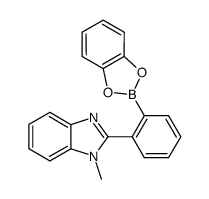 2-(2-benzo[1,3,2]dioxaborol-2-yl-phenyl)-1-methyl-1H-benzoimidazole Structure