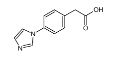 (4-Imidazol-1-yl-phenyl)-acetic acid Structure
