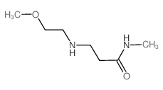 3-(2-methoxyethylamino)-N-methylpropanamide结构式