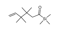 3,3,4,4-Tetramethyl-1-trimethylsilanyl-hex-5-en-1-one结构式