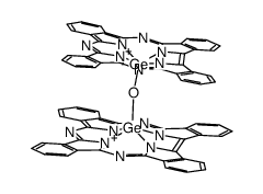 μ-oxobis(germanium(IV) α,β,γ-triazatetrabenzcorrole)结构式