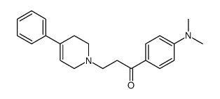 1-[4-(dimethylamino)phenyl]-3-(4-phenyl-3,6-dihydro-2H-pyridin-1-yl)propan-1-one结构式