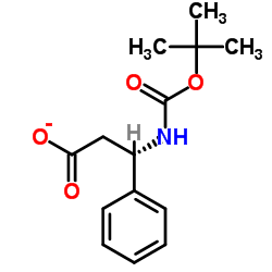 Boc-(S)-3-Amino-3-phenylpropionic acid Structure