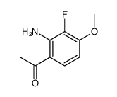 1-(2-Amino-3-fluoro-4-methoxyphenyl)ethanone Structure