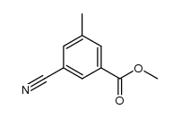 3-氰基-5-甲基苯甲酸甲酯结构式