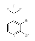 2,3-Dibromo-4-(trifluoromethyl)pyridine结构式