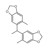 1,1-bis-(6-methyl-benzo[1,3]dioxol-5-yl)-ethane结构式