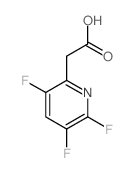 (3,5,6-三氟吡啶-2-基)乙酸结构式