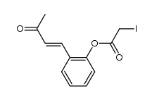 (E)-2-(3-oxobut-1-en-1-yl)phenyl 2-iodoacetate结构式