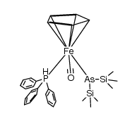 (η5-C5H5)(CO)(PPh3)FeAs(SiMe3)2 Structure