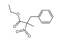 ethyl 2-methyl-2-nitro-3-phenyl-propionate结构式