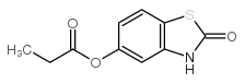 5-(1-氧代丙氧基)-2(3h)-苯并噻唑酮结构式
