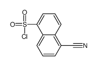 5-cyanonaphthalene-1-sulfonyl chloride Structure