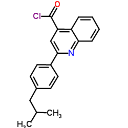 2-(4-Isobutylphenyl)-4-quinolinecarbonyl chloride Structure