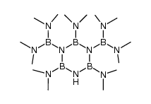1,3-bis[bis(dimethylamino)boryl]-4,6-bis(dimethylamino)borazine结构式