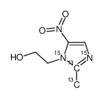甲硝唑-13C2,15N2结构式