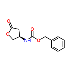 (R)-Benzyl (5-oxotetrahydrofuran-3-yl)carbamate Structure