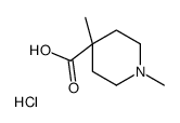 1,4-Dimethylpiperidine-4-carboxylic acid hydrochloride Structure