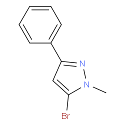 5-溴-1-甲基-3-苯基-1H-吡唑结构式