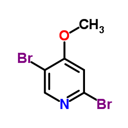 2,5-二溴-4-甲氧基吡啶结构式