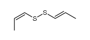 (E)-1-propenyl (Z)-1-propenyl disulfide Structure