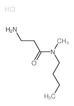 3-Amino-N-butyl-N-methylpropanamide hydrochloride结构式