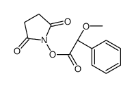 N-succinimidyl-2-methoxy 2-phenylacetic acid ester结构式