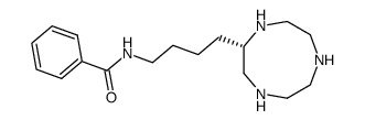 (2S)-2-(4-benzamidobutyl)-1,4,7-triazacyclononane结构式