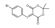 4-bromophenyliodonium-(5-[2,2-dimethyl-1,3-dioxane-4,6-dione])ylide结构式