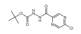 1,1-dimethylethyl 2-[(5-chloro-2-pyrazinyl)carbonyl]hydrazinecarboxylate Structure