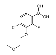 4-氯-2-氟-3-(2-甲氧基乙氧基)苯硼酸结构式