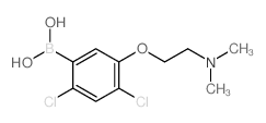 24-二氯-5-(2-(二甲基氨基)乙氧基)苯硼酸结构式