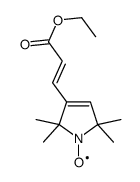 ethyl 3-(2,2,5,5-tetramethylpyrrollinyl-1-oxyl)propen-2-oate结构式