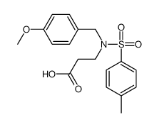 3-[(4-methoxyphenyl)methyl-(4-methylphenyl)sulfonylamino]propanoic acid Structure